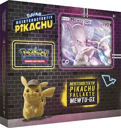 Pokemon Karten Meisterdetektiv Pikachu Fallakte Mewtu - GX Display DE Deutsch Promo Sammelkarten Spielkarten