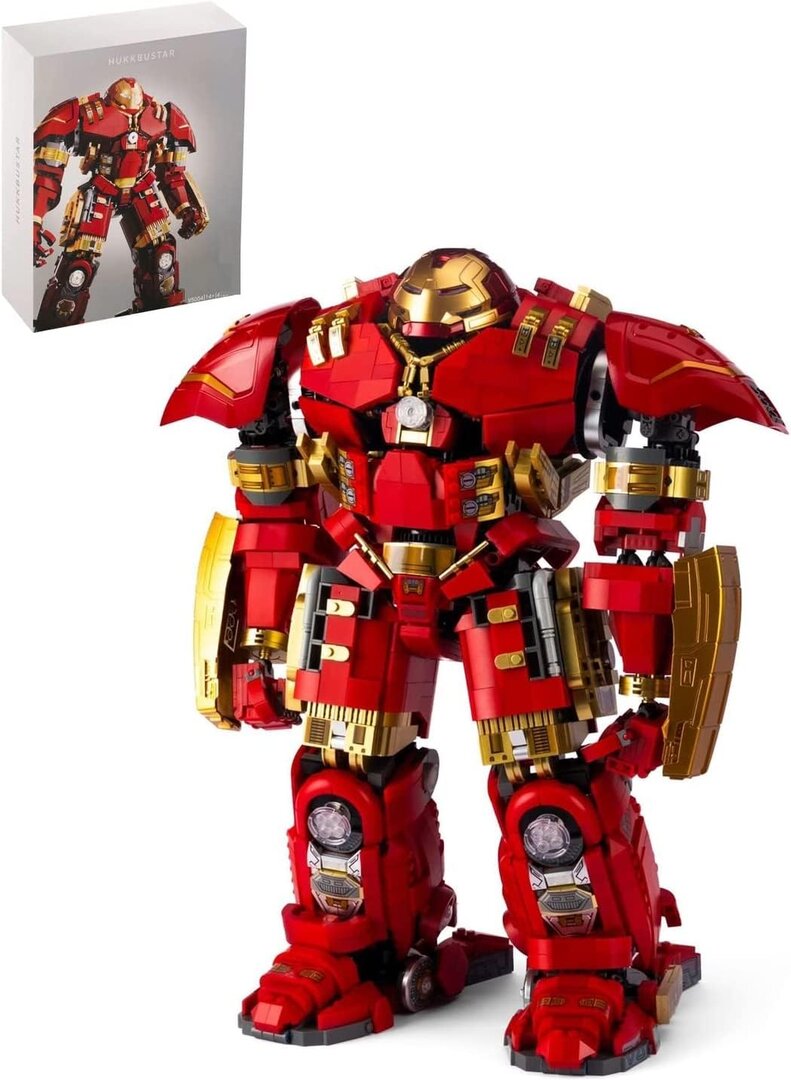 Auforua Hulkbuster Modellbausatz mit LED-Beleuchtung, 4123 Teile 