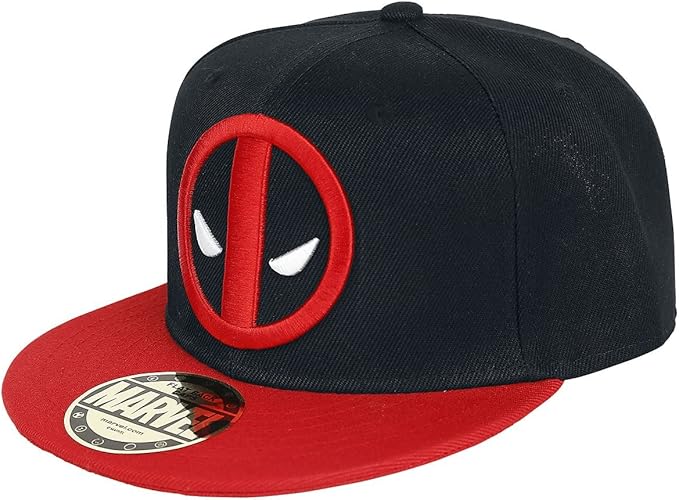Deadpool Logo Cap rot/schwarz