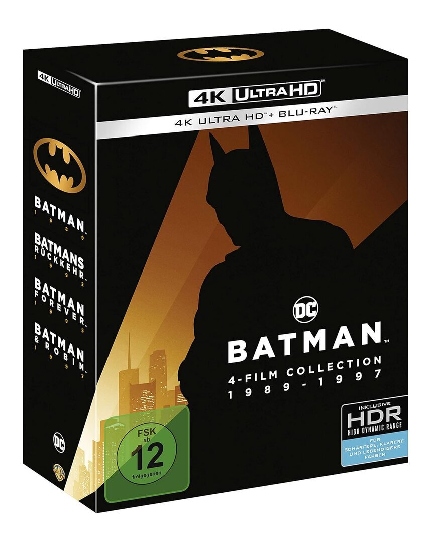 Batman 1-4, 4K Collection (4K Ultra-HD + Blu-rays)