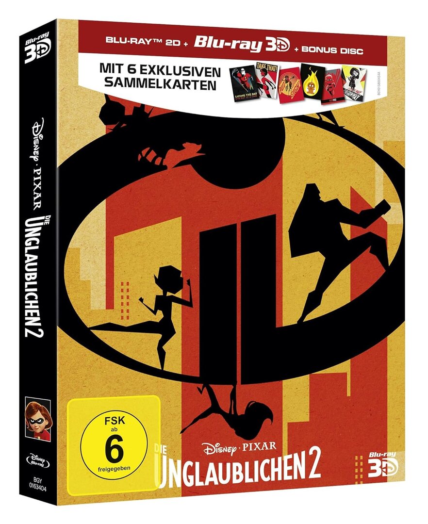 Die Unglaublichen 2 + Bonus (Blu-ray 3D + Blu-ray 2D)
