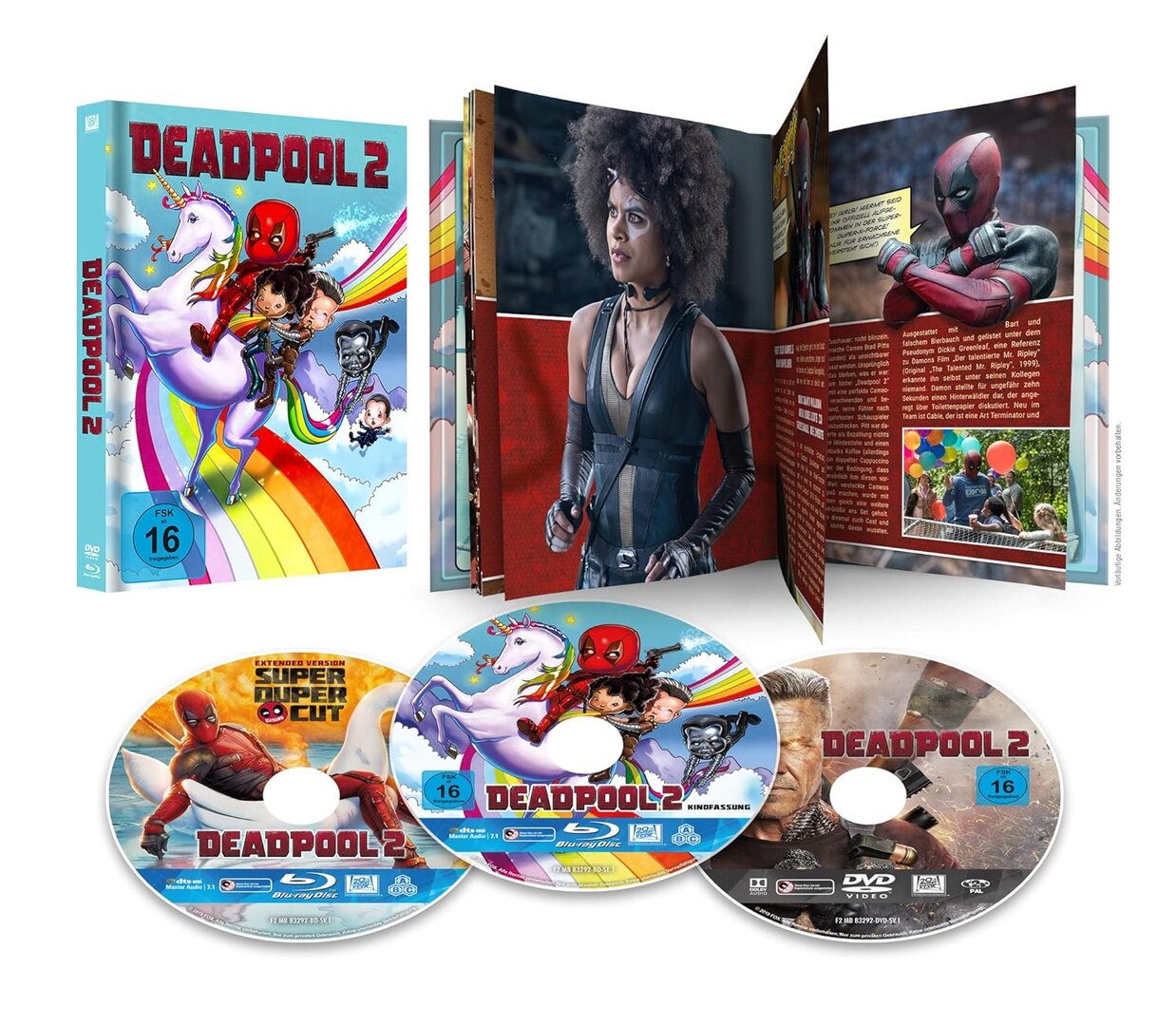 Deadpool 2 Mediabook (2 Blu-rays & 1 DVD)