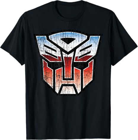 Autobot im Distressed-Design mit Transformers-Logo T-Shirt