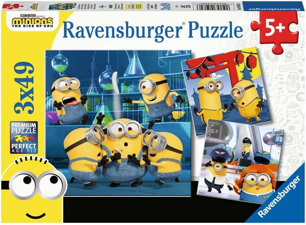 Minions, Ravensburger Kinderpuzzle, mit 3x49 Teilen